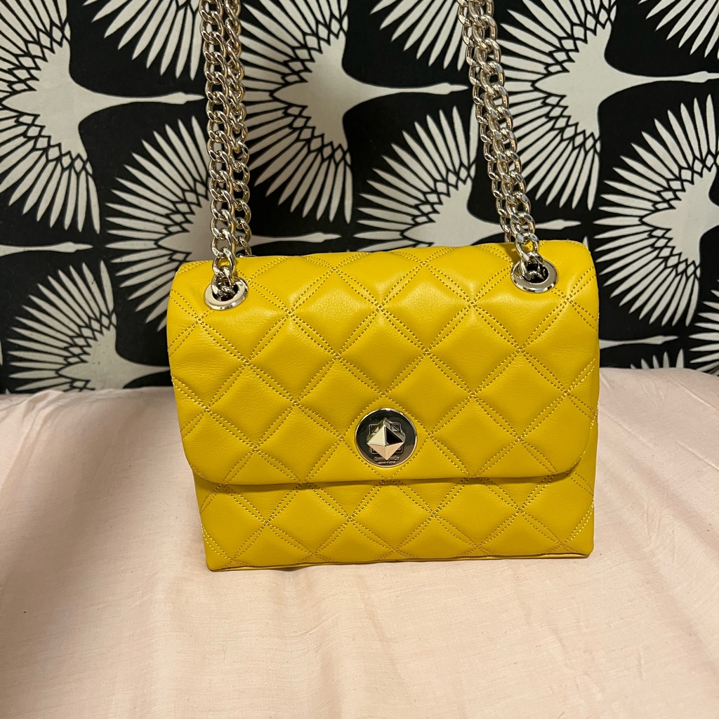 Kate Spade Yellow Quilted Purse